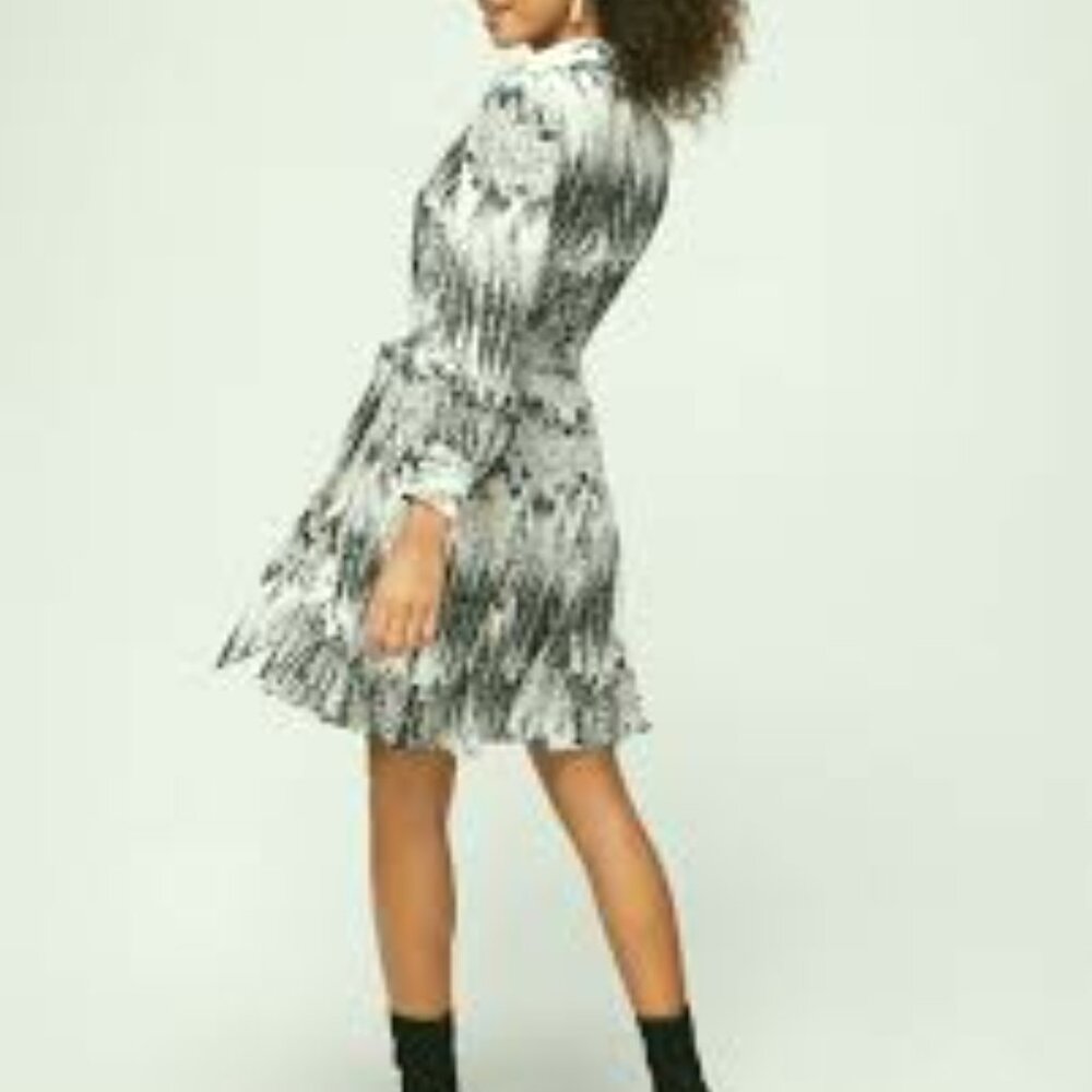 White House/Black Market Godet Long-Sleeved Shirt Dress-Size 6-NWT - Picture 5 of 14